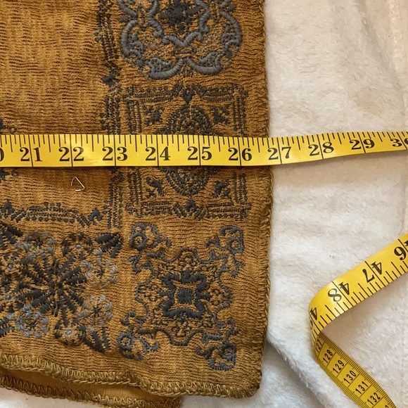 New Johnny Was Biya Boho Embroidered Hooded Cardigan in Taupe  M - Picture 14 of 15